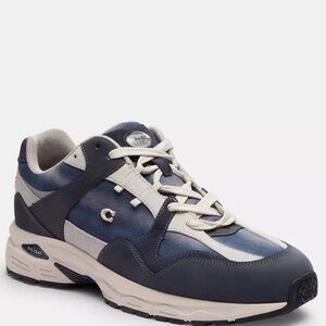 Sz 9.5 COACH Sneakers C301 tie dye Everyday Athletic Sneaker (midnight blue)